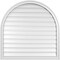 Ekena Millwork Round Top Surface Mount PVC Gable Vent: Functional, w/ 2"W x 1-1/2"P Brickmould Frame, 38"W x 38"H GVPRT38X3802SF - alternate 1